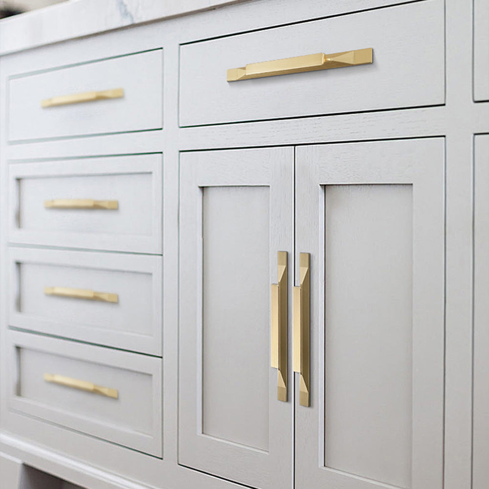 Comforsyco Contemporary Edge Cabinet Pulls for Kitchen Cabinets