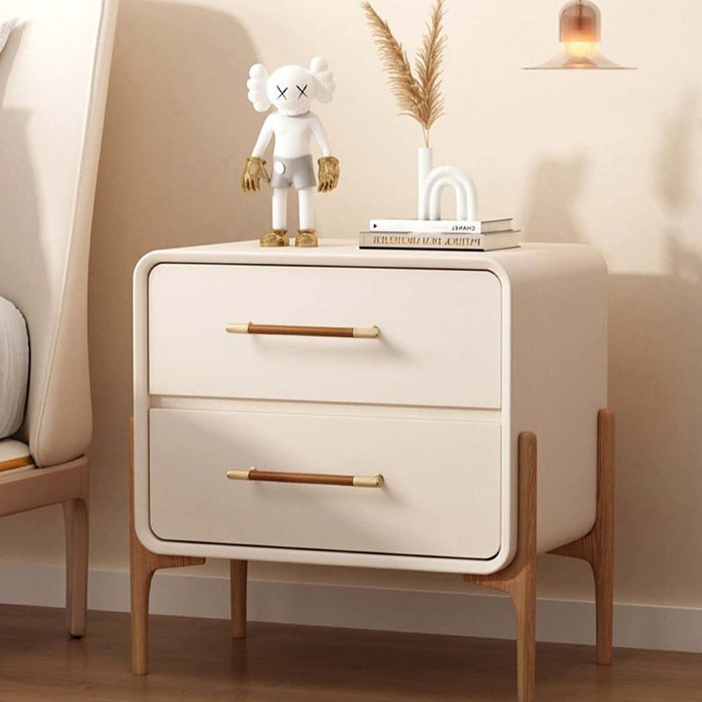 Comforsyco Cowhide Brass Cabinet Pulls and Knobs, Brown / Black Options