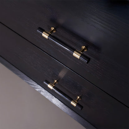 Comforsyco Crystal Marble Brass Cabinet Handles, Drawer Pulls and Knobs