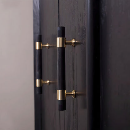 Comforsyco Crystal Marble Brass Cabinet Handles, Drawer Pulls and Knobs