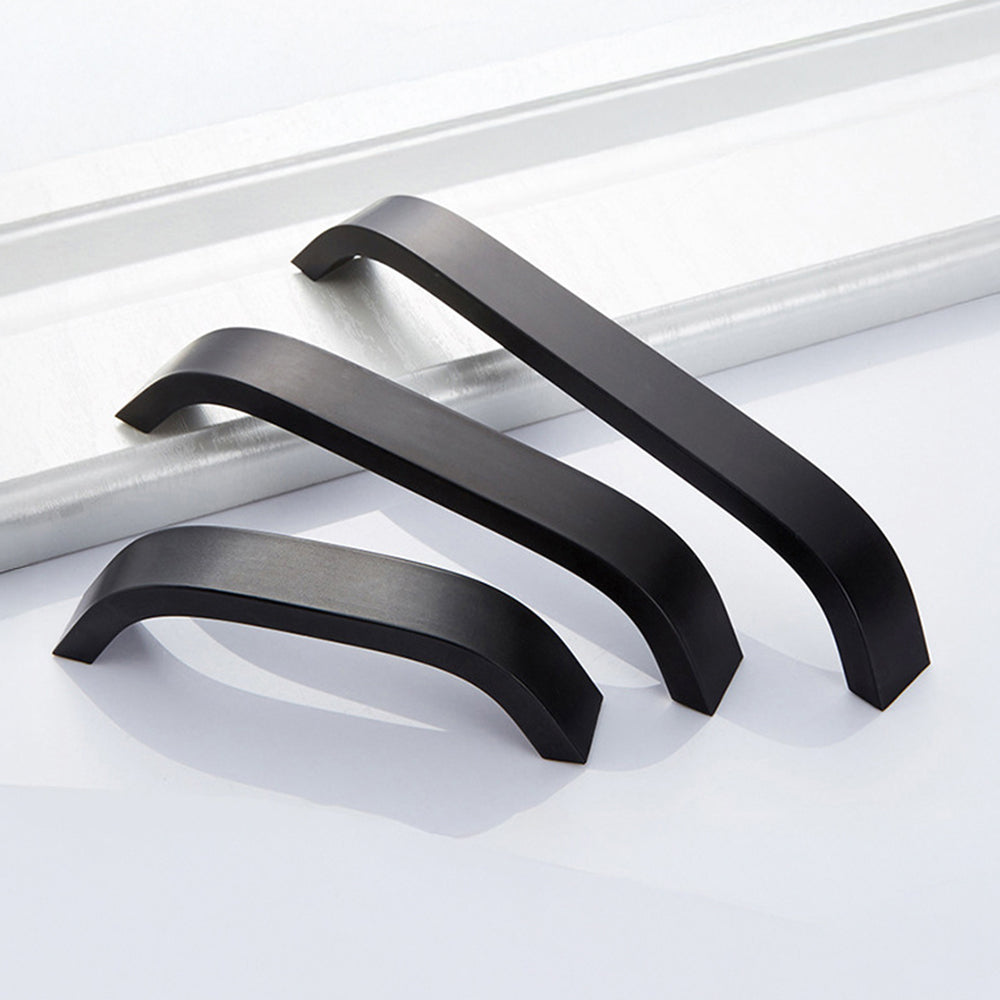 Comforsyco Curved Aluminum Alloy Cabinet Pulls and Drawer Handles