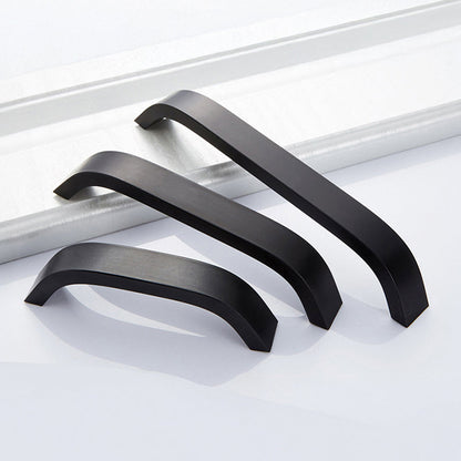 Comforsyco Curved Aluminum Alloy Cabinet Pulls and Drawer Handles