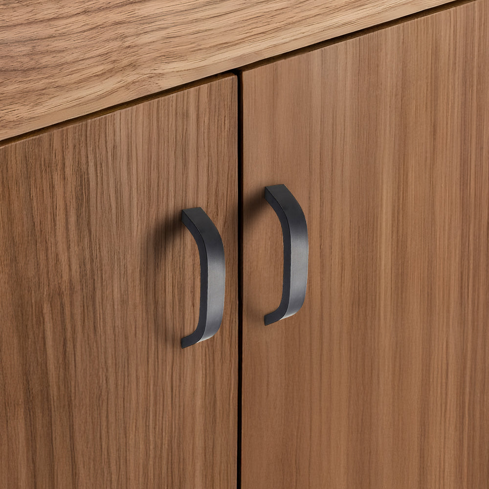 Comforsyco Curved Aluminum Alloy Cabinet Pulls and Drawer Handles