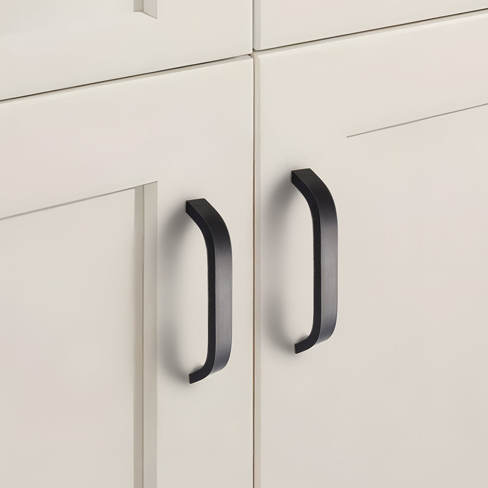 Comforsyco Curved Aluminum Alloy Cabinet Pulls and Drawer Handles