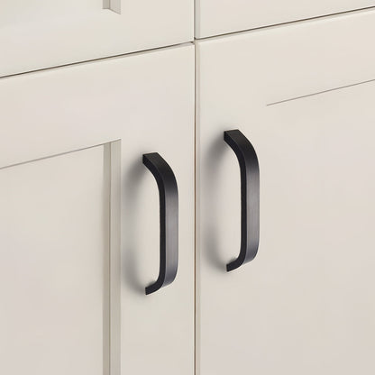 Comforsyco Curved Aluminum Alloy Cabinet Pulls and Drawer Handles