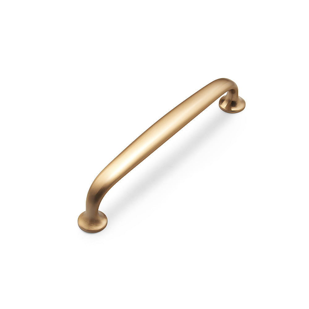 Comforsyco Curved Cabinet Handles, Gold / Black Zinc Alloy