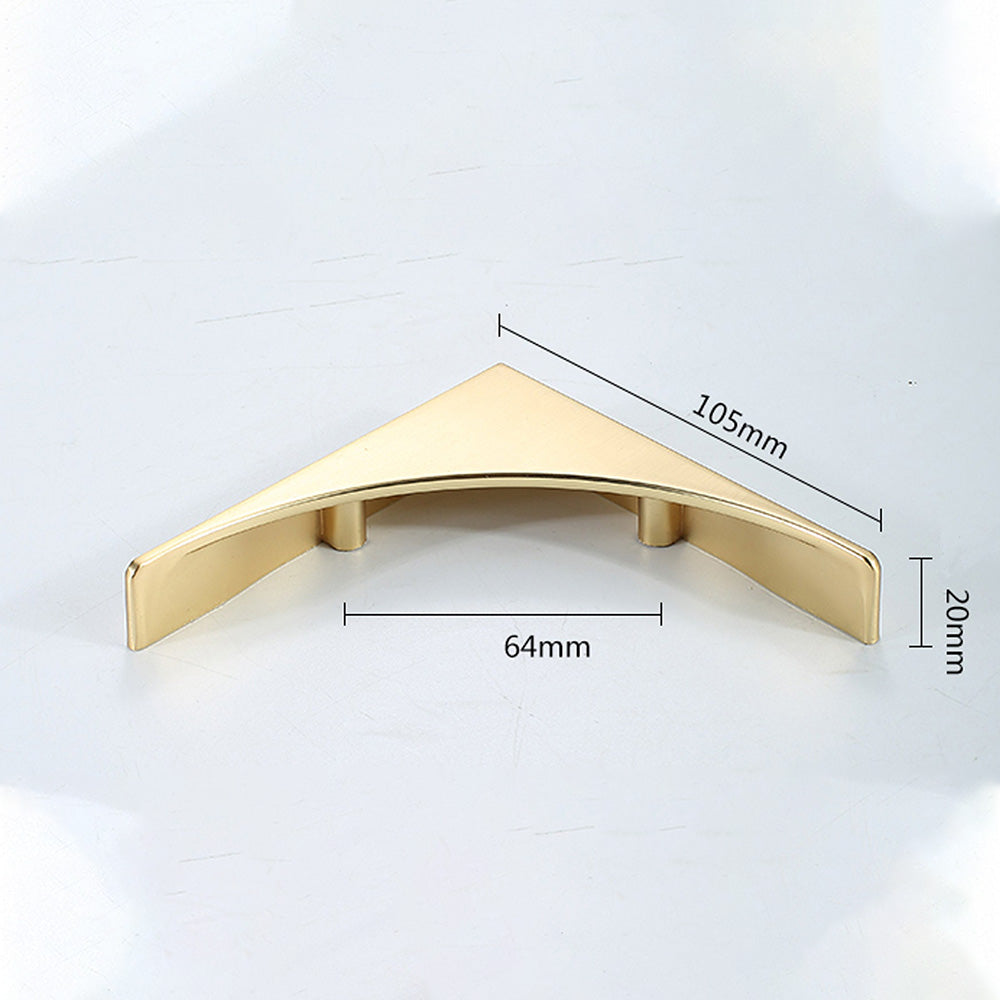 Comforsyco Curved Cabinet Pulls, Zinc Alloy Drawer Handles