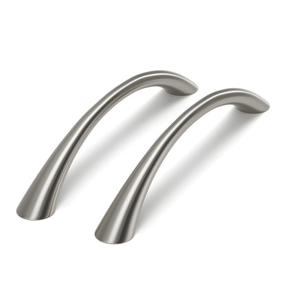 Comforsyco Curved Solid Zinc Alloy Cabinet Handles for Drawers