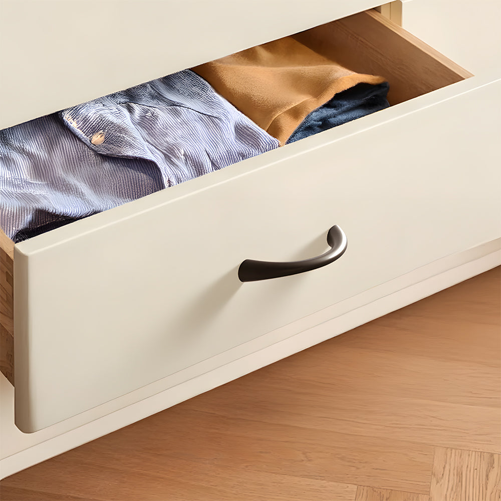 Comforsyco Curved Solid Zinc Alloy Cabinet Handles for Drawers