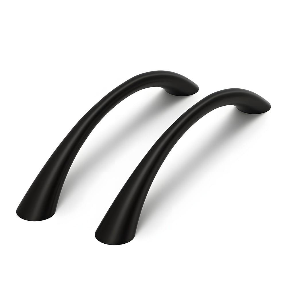Comforsyco Curved Solid Zinc Alloy Cabinet Handles for Drawers