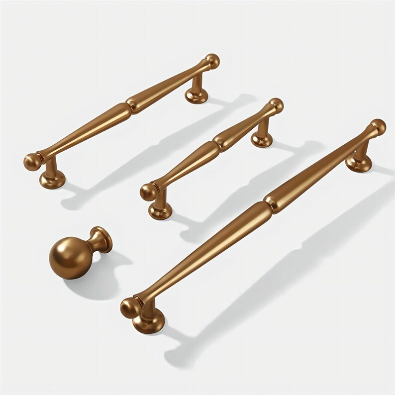 Comforsyco European Round Bar Cabinet Pulls and Knobs