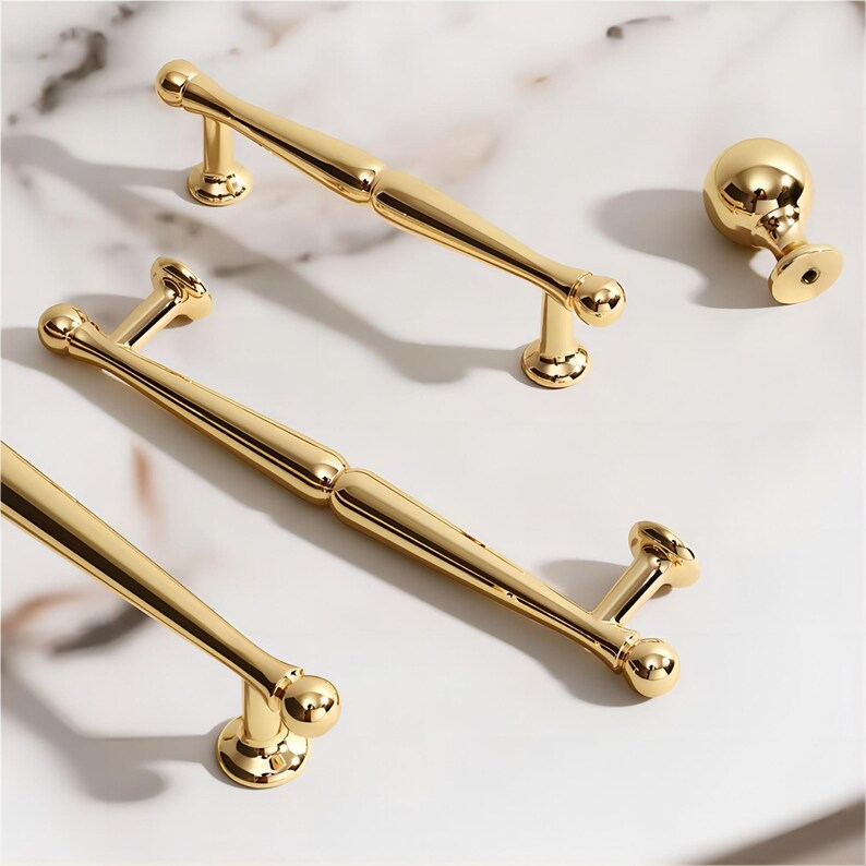 Comforsyco European Round Bar Cabinet Pulls and Knobs
