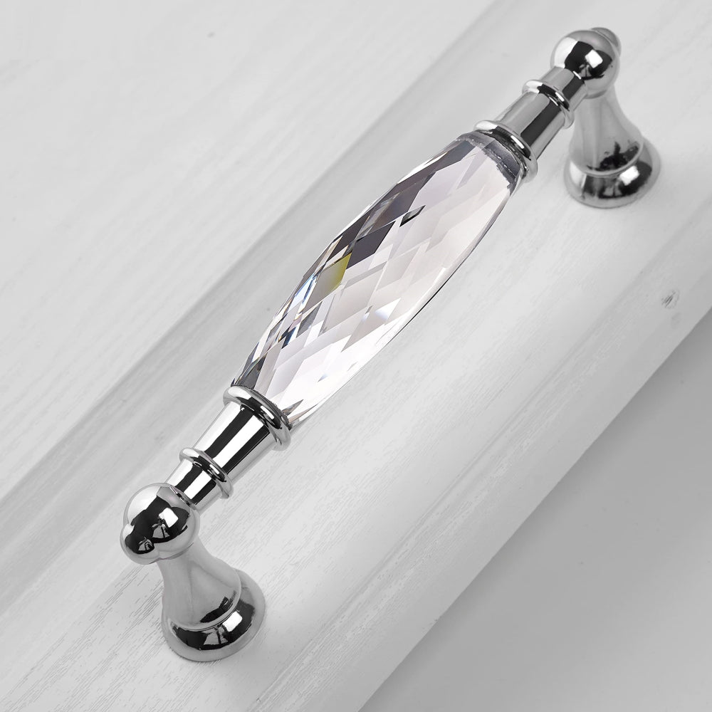Comforsyco Faceted Crystal Drawer Pulls and Cabinet Knobs