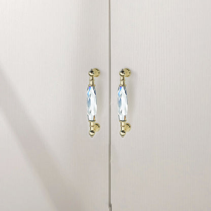 Comforsyco Faceted Crystal Drawer Pulls and Cabinet Knobs