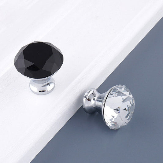 Comforsyco Faceted Crystal Drawer Pulls and Cabinet Knobs