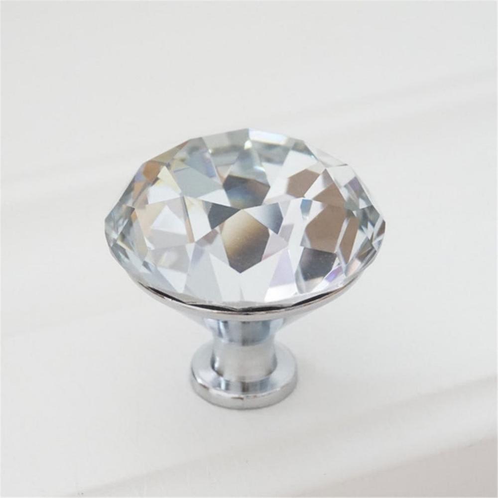 Comforsyco Faceted Crystal Drawer Pulls and Cabinet Knobs