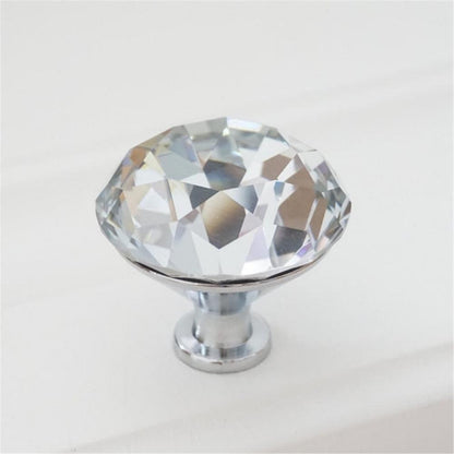 Comforsyco Faceted Crystal Drawer Pulls and Cabinet Knobs