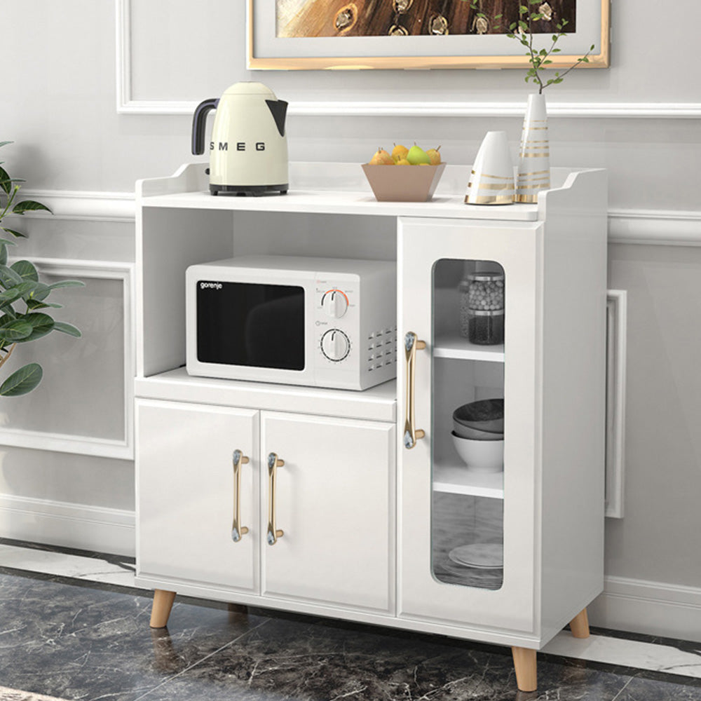 Comforsyco Faceted Crystal Glass Cabinet Pulls and Knobs in Gold