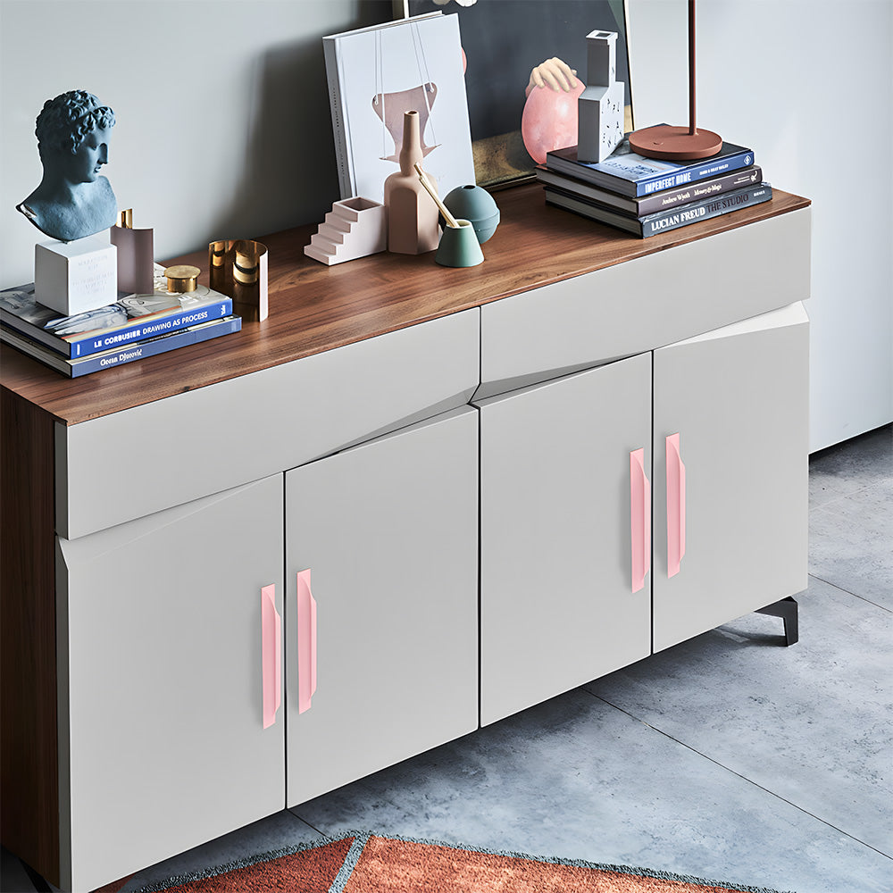 Comforsyco Faceted Trapezoidal Cabinet Pulls and Drawer Handles
