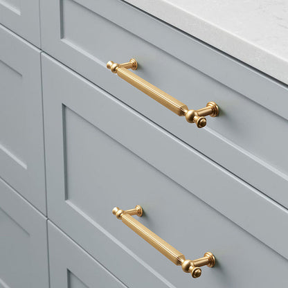 Comforsyco Faceted Zinc Alloy Cabinet Pulls and Matching Knobs