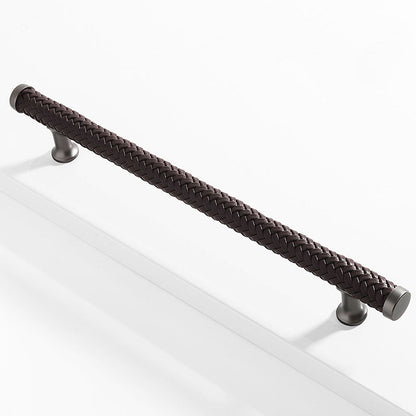 Comforsyco Fashionable Zinc Alloy Leather Drawer Cabinet Handle
