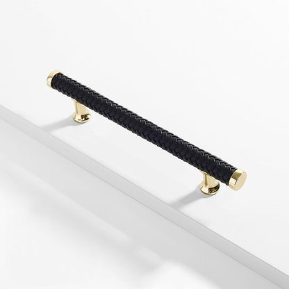 Comforsyco Fashionable Zinc Alloy Leather Drawer Cabinet Handle