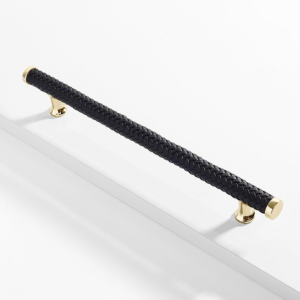Comforsyco Fashionable Zinc Alloy Leather Drawer Cabinet Handle