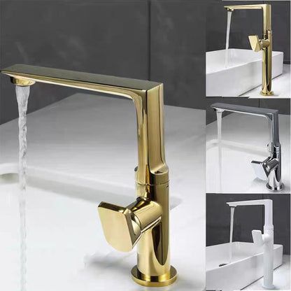 Ferron Modern Waterfall Single-Hole Bathroom Sink Faucet with 360° Swivel Spout