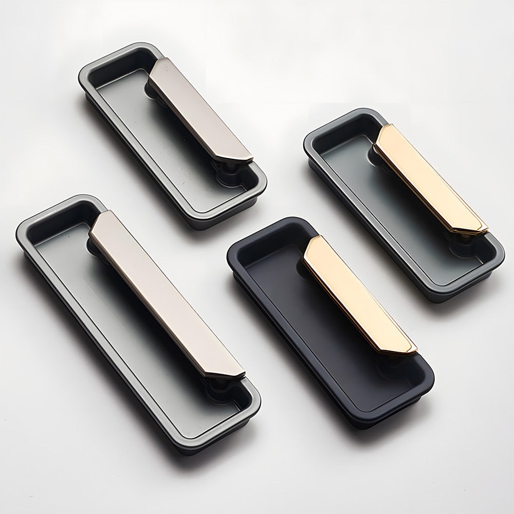 Comforsyco Flush Mount Recessed Cabinet Handles for Sliding Doors
