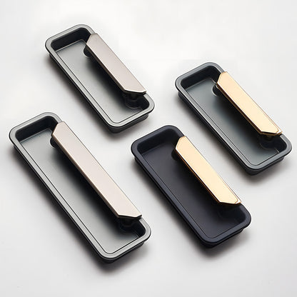 Comforsyco Flush Mount Recessed Cabinet Handles for Sliding Doors
