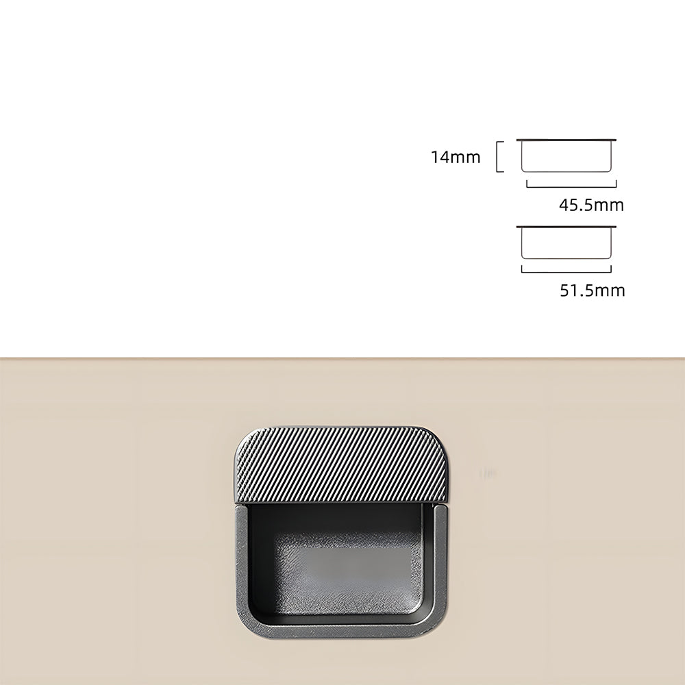 Comforsyco Flush Recessed Sliding Door Handles, Zinc Alloy Concealed Pulls
