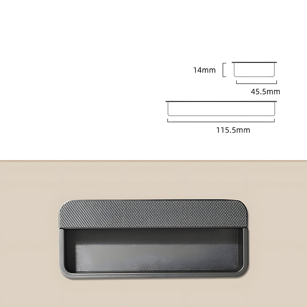 Comforsyco Flush Recessed Sliding Door Handles, Zinc Alloy Concealed Pulls