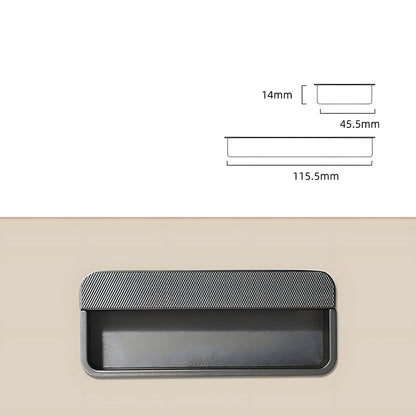 Comforsyco Flush Recessed Sliding Door Handles, Zinc Alloy Concealed Pulls