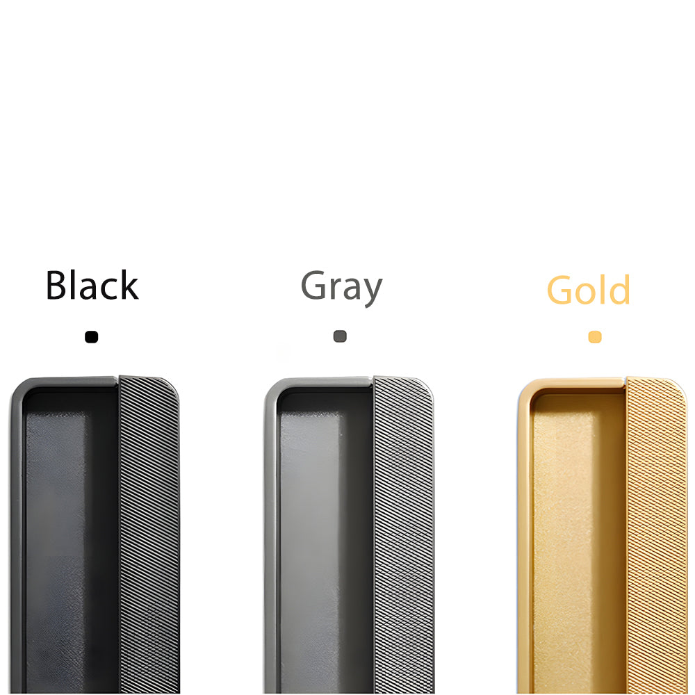 Comforsyco Flush Recessed Sliding Door Handles, Zinc Alloy Concealed Pulls