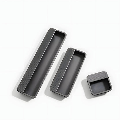 Comforsyco Flush Recessed Sliding Door Handles, Zinc Alloy Concealed Pulls