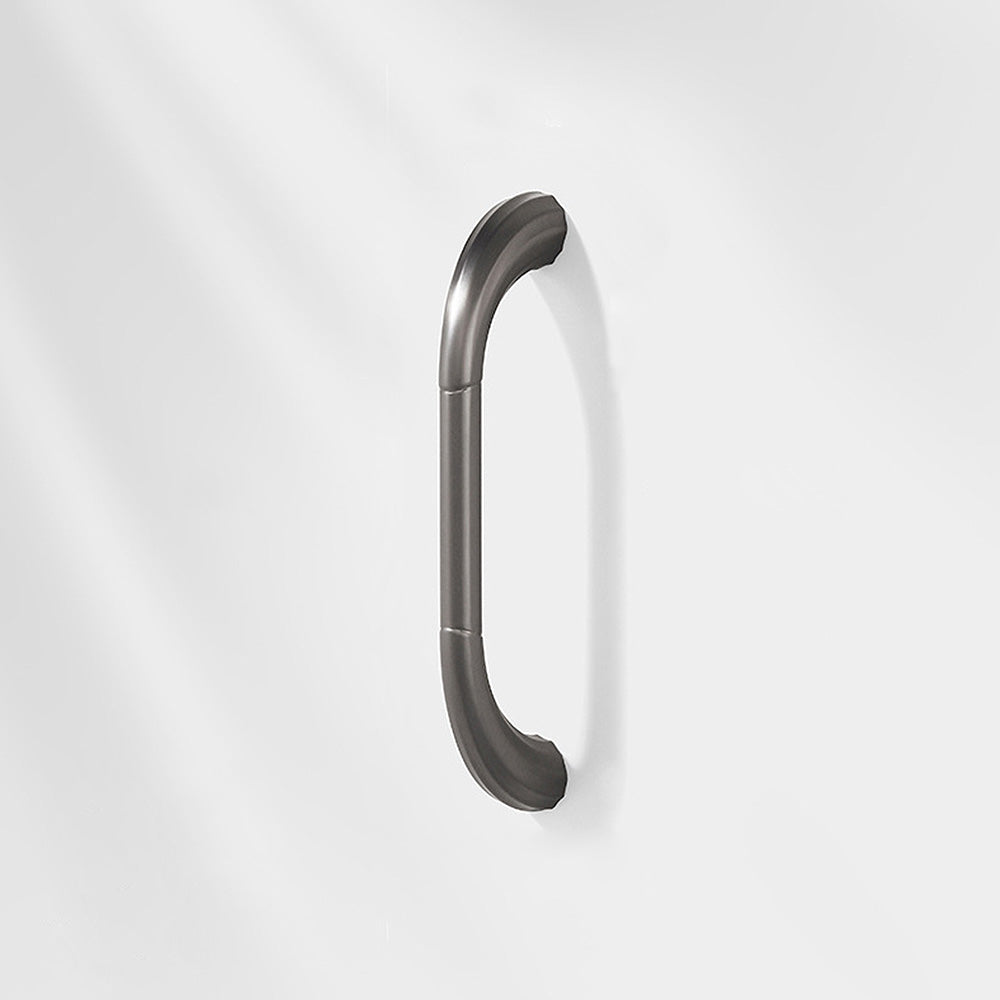 Comforsyco Fluted Arched Cabinet Pulls and Round Knobs, Gold / Gray