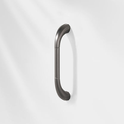 Comforsyco Fluted Arched Cabinet Pulls and Round Knobs, Gold / Gray