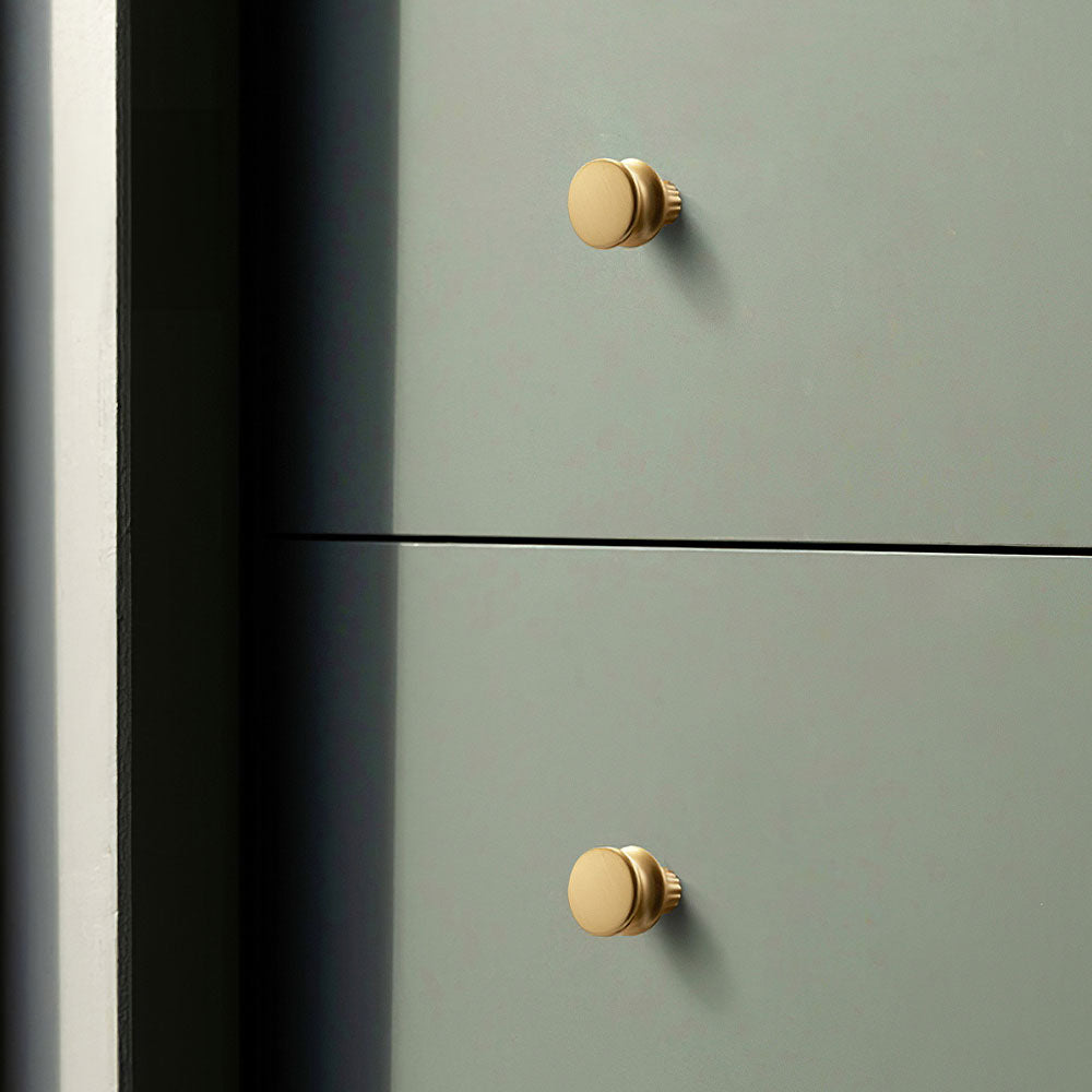 Comforsyco Fluted Gold Cabinet Handles and Knobs