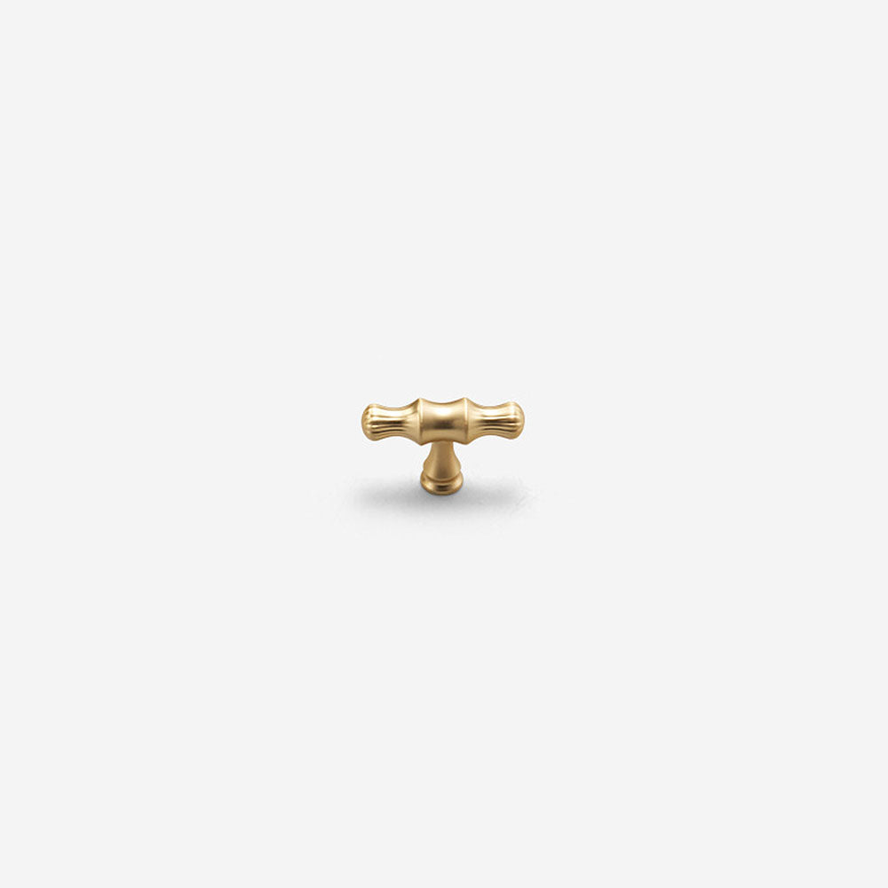 Comforsyco Fluted Gold Cabinet Handles and Knobs