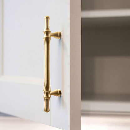 Comforsyco Fluted Gold Cabinet Handles and Knobs