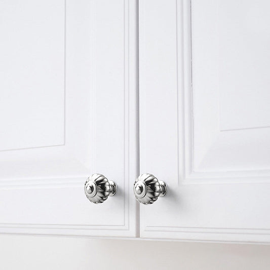 Comforsyco Fluted Pumpkin Cabinet Pulls and Knobs for Wardrobes