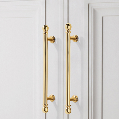 Comforsyco French Gold Ball-End Cabinet Pulls and Knobs for Kitchens