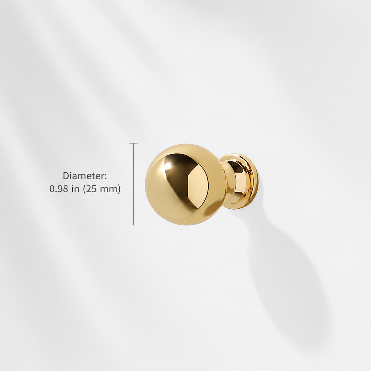 French Gold Ball-End Cabinet Pulls and Knobs for Kitchens