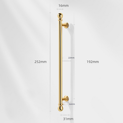 Comforsyco French Gold Ball-End Cabinet Pulls and Knobs for Kitchens