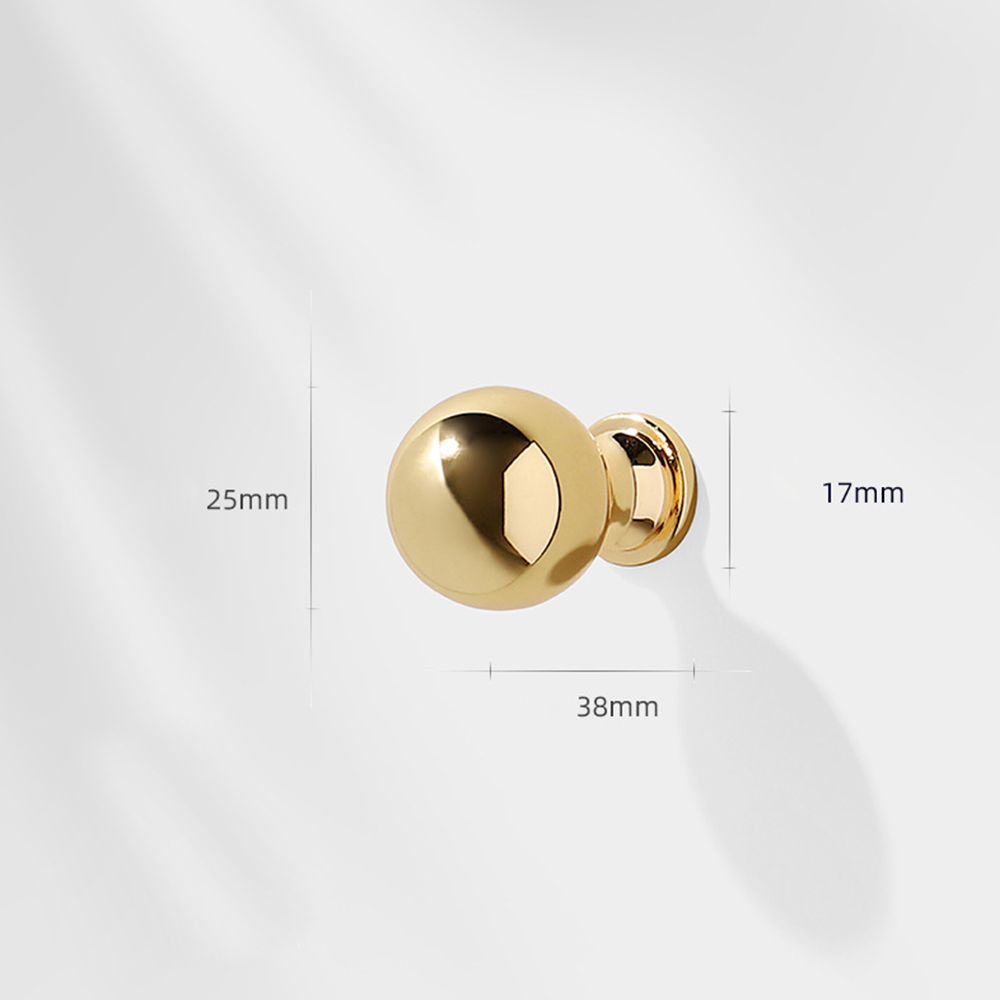 Comforsyco French Gold Ball-End Cabinet Pulls and Knobs for Kitchens