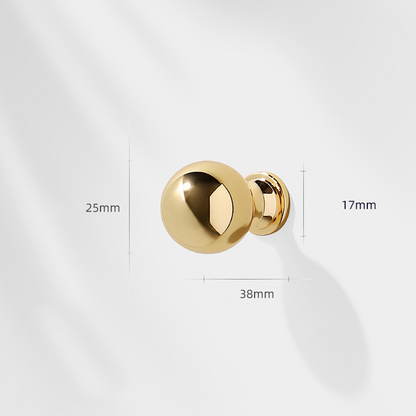 Comforsyco French Gold Ball-End Cabinet Pulls and Knobs for Kitchens
