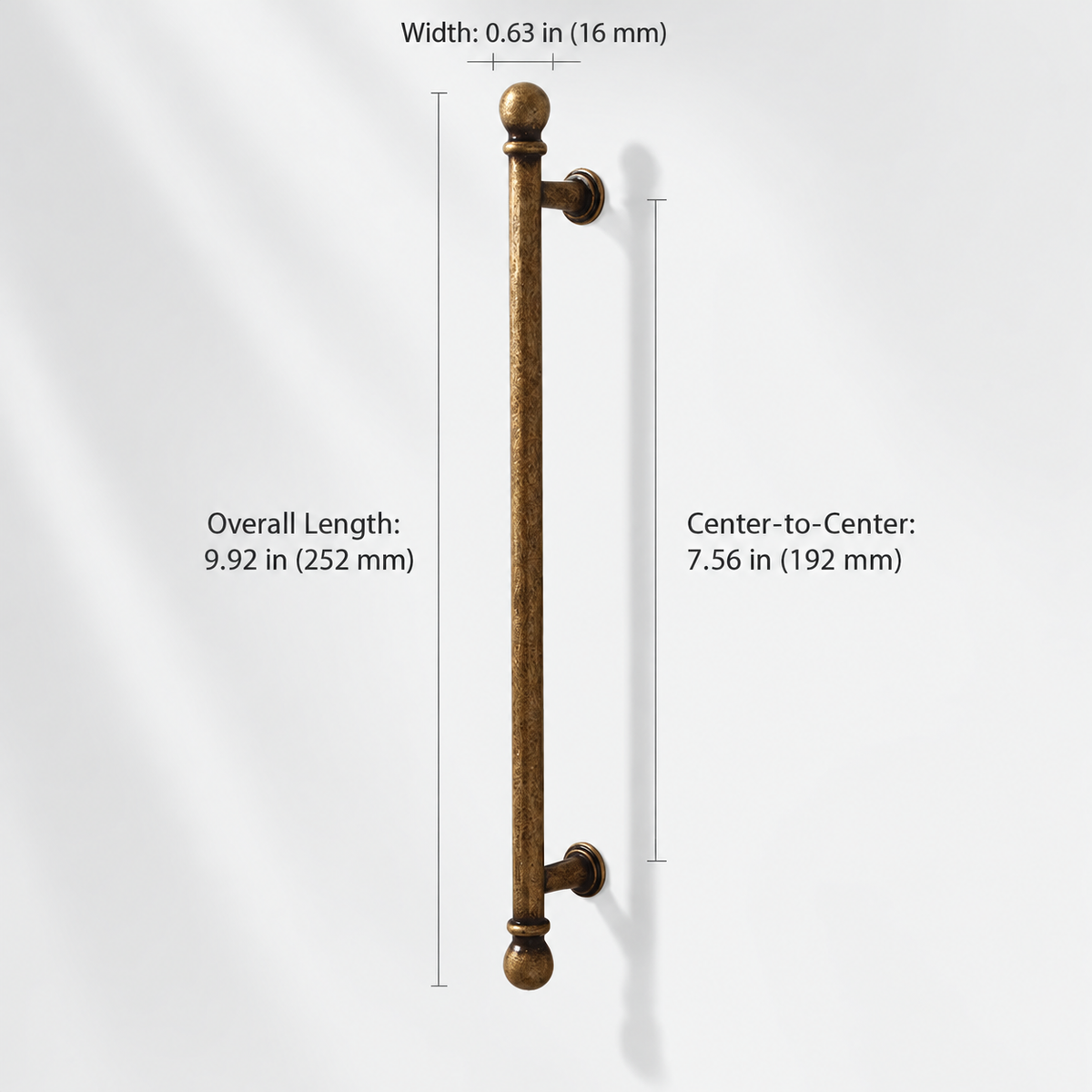 French Gold Ball-End Cabinet Pulls and Knobs for Kitchens
