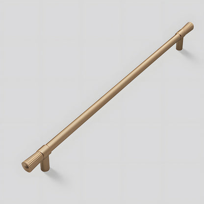 Comforsyco French Gold Ribbed Cabinet Pulls and Knobs for Wardrobes
