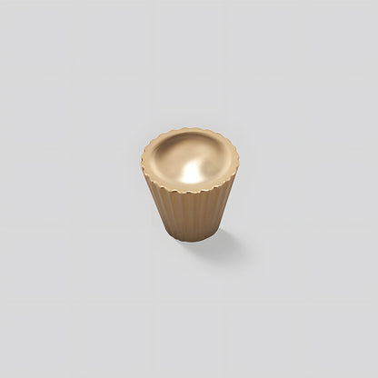 Comforsyco French Gold Ribbed Cabinet Pulls and Knobs for Wardrobes