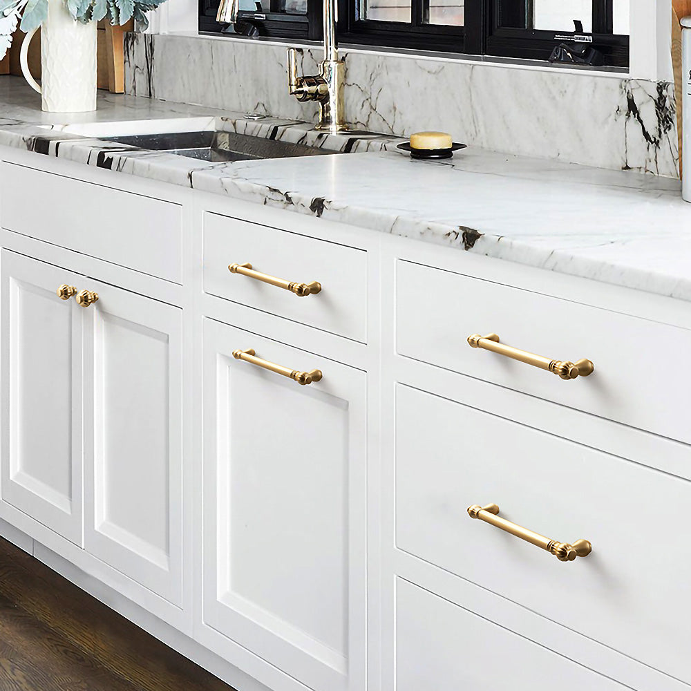 Comforsyco French-Style Fluted Cabinet Pulls and Knobs